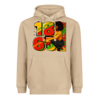 Mushroom 1865 Juneteenth afro woman Heavyweight Hoodie - RanaPortraitStore