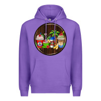 Purple dominican republic coasters Premium Hoodie - AdoDesignShop