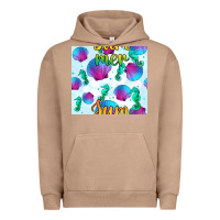 Pigment Burro seahorse and sea shell seamless pattern Urban Hoodie - BundleAndBundleShop