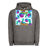 Pigment Tornado seahorse and sea shell seamless pattern Urban Hoodie - BundleAndBundleShop