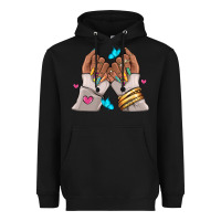 Black Afro woman nail art Heavyweight Hoodie - RanaPortraitStore