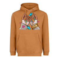Meerkat Afro woman nail art Heavyweight Hoodie - RanaPortraitStore