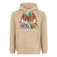 Mushroom Afro woman nail art Heavyweight Hoodie - RanaPortraitStore