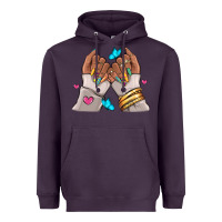 Plum Afro woman nail art Heavyweight Hoodie - RanaPortraitStore