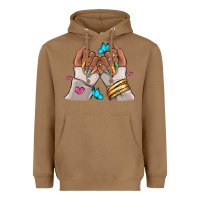 Toasted Coconut Afro woman nail art Heavyweight Hoodie - RanaPortraitStore