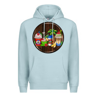 Blue Mist dominican republic coasters Premium Hoodie - AdoDesignShop
