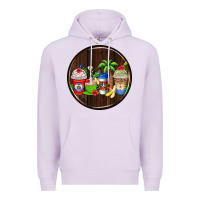 Lilac dominican republic coasters Premium Hoodie - AdoDesignShop