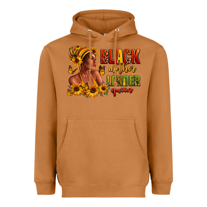 Afro American Black Mother Leader Queen Heavyweight Hoodie by RanaPortraitStore | Teevron