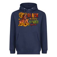 Navy Afro American black mother leader queen Heavyweight Hoodie - RanaPortraitStore
