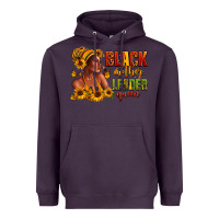 Plum Afro American black mother leader queen Heavyweight Hoodie - RanaPortraitStore