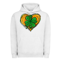 Pigment Lunar Rock St. Patrick's Day Heart with Shamrock Urban Hoodie - Jasminsmagicworld