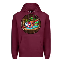 Burgundy dominican republic coasters Premium Hoodie - AdoDesignShop
