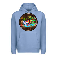 Colony Blue dominican republic coasters Premium Hoodie - AdoDesignShop