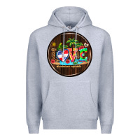 Heather Grey dominican republic coasters Premium Hoodie - AdoDesignShop