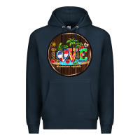Navy dominican republic coasters Premium Hoodie - AdoDesignShop