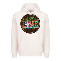 Pale Pink dominican republic coasters Premium Hoodie - AdoDesignShop
