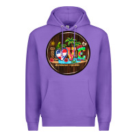Purple dominican republic coasters Premium Hoodie - AdoDesignShop