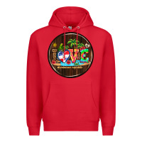 Red dominican republic coasters Premium Hoodie - AdoDesignShop