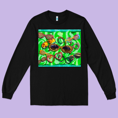 Sunglasses Long Sleeve Tee Designed By Barkaloodesign