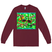 Burgundy sunglasses Long Sleeve Tee - BarkalooDesign