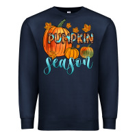 Navy pumpkin season Premium Sweatshirt - Zillion Design Studio