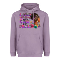 Lavender A queen will always turn pain into power Heavyweight Hoodie - RanaPortraitStore