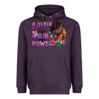 Plum A queen will always turn pain into power Heavyweight Hoodie - RanaPortraitStore