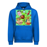 Cobalt school seamless pattern Urban Hoodie - BundleAndBundleShop