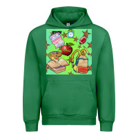 Emerald school seamless pattern Urban Hoodie - BundleAndBundleShop