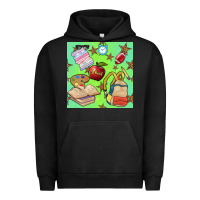 Pigment Black school seamless pattern Urban Hoodie - BundleAndBundleShop