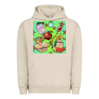 Pigment French Oak school seamless pattern Urban Hoodie - BundleAndBundleShop
