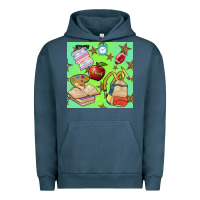 Pigment Midnight Navy school seamless pattern Urban Hoodie - BundleAndBundleShop