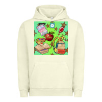 Pigment Pistachio school seamless pattern Urban Hoodie - BundleAndBundleShop