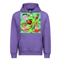 Tulip school seamless pattern Urban Hoodie - BundleAndBundleShop