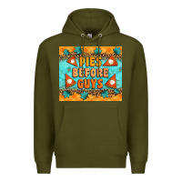 Army Green Pies Before Guys Premium Hoodie - Artiststas