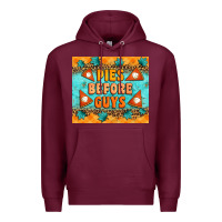 Burgundy Pies Before Guys Premium Hoodie - Artiststas