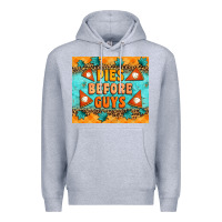 Heather Grey Pies Before Guys Premium Hoodie - Artiststas