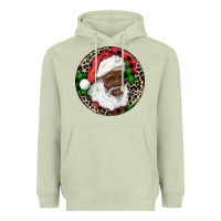 Matcha Afro Santa Christmas Heavyweight Hoodie - RanaPortraitStore