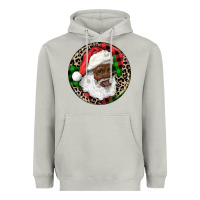 Moon Dust Afro Santa Christmas Heavyweight Hoodie - RanaPortraitStore
