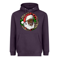 Plum Afro Santa Christmas Heavyweight Hoodie - RanaPortraitStore