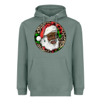Sage Afro Santa Christmas Heavyweight Hoodie - RanaPortraitStore