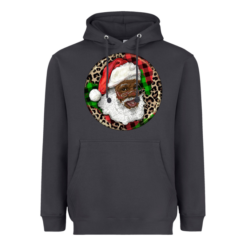 Afro Santa Christmas Heavyweight Hoodie by RanaPortraitStore | Teevron