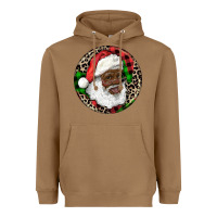 Toasted Coconut Afro Santa Christmas Heavyweight Hoodie - RanaPortraitStore