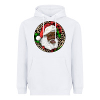White Afro Santa Christmas Heavyweight Hoodie - RanaPortraitStore