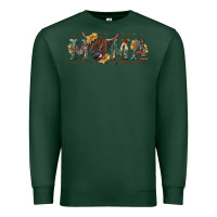 Sports Green western mama with highland cow Premium Sweatshirt - RanaPortraitStore