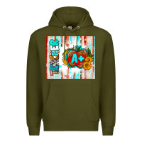 Army Green teacher a+ tumbler Premium Hoodie - BundleAndBundleShop