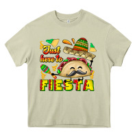 Mossy Just Here To Fiesta Heavy Core Tee - CowhideDigitalArt