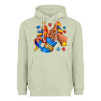 Matcha Autism afro girl sneakers Heavyweight Hoodie - RanaPortraitStore