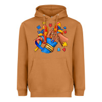 Autism Afro Girl Sneakers Heavyweight Hoodie | Teevron