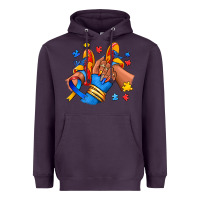 Plum Autism afro girl sneakers Heavyweight Hoodie - RanaPortraitStore